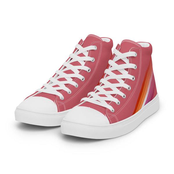 Lesbian Pride Colors Original Pink High Top Shoes - Women Sizes