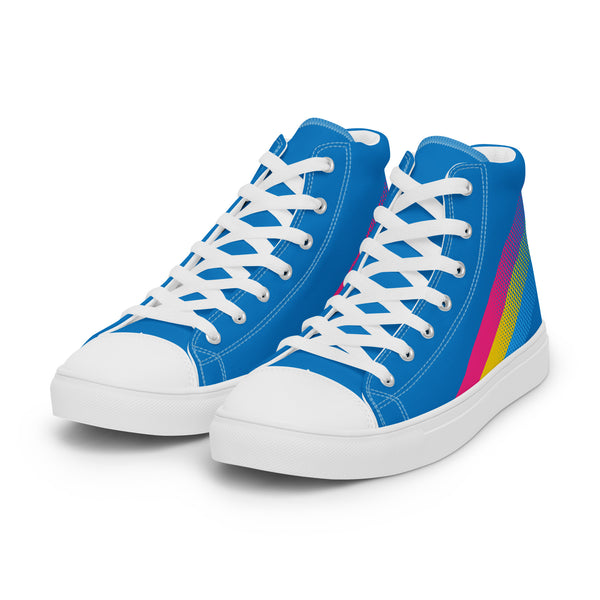 Pansexual Pride Colors Original Blue High Top Shoes - Women Sizes