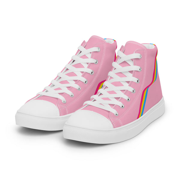 Original Pansexual Pride Colors Pink High Top Shoes - Women Sizes