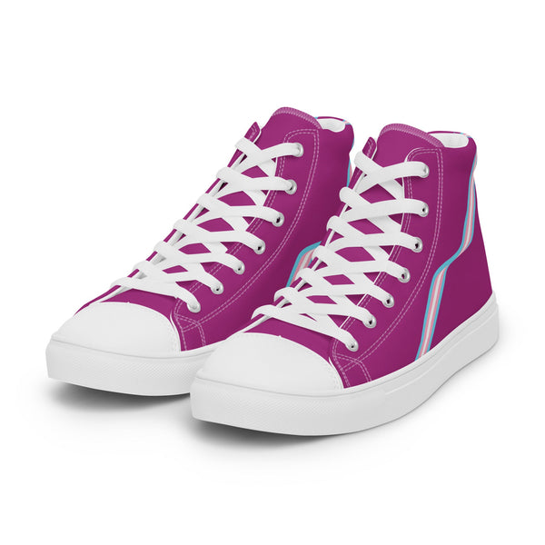 Transgender Flag Violet High Tops