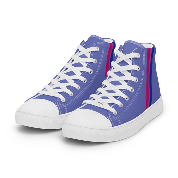 Classic Bisexual Pride Colors Blue High Top Shoes - Women Sizes