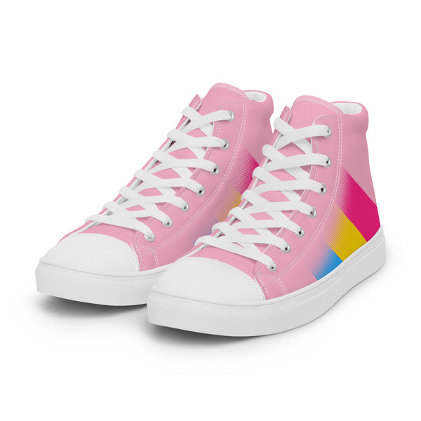 Pansexual Pride Colors Modern Pink High Top Shoes - Women Sizes
