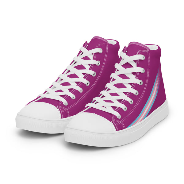 Transgender Pride Modern High Top Violet Shoes - Women Sizes