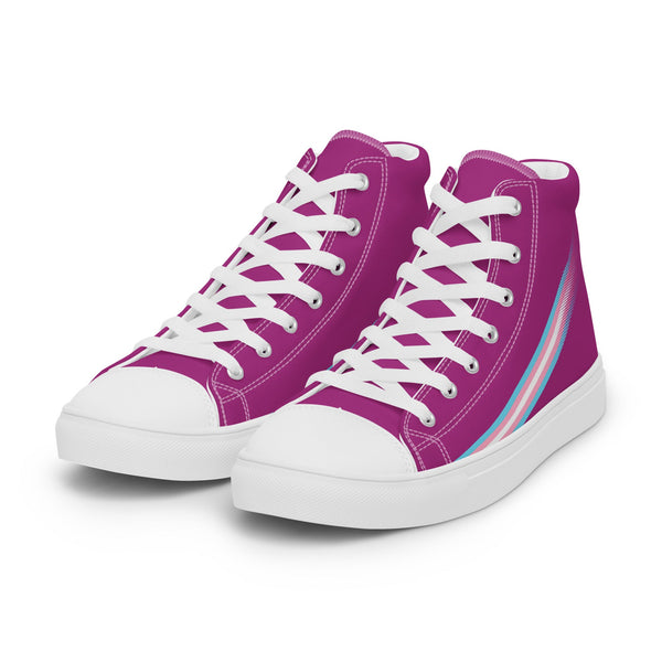 Transgender Pride High Top Violet Shoes