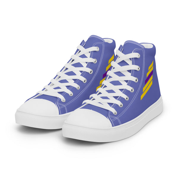 Intersex Pride Modern Blue High Top Shoes