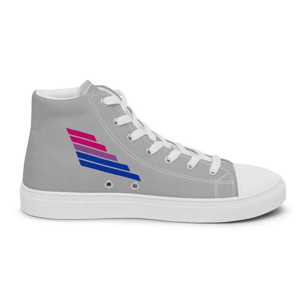 Bisexual Pride Modern Gray High Top Shoes