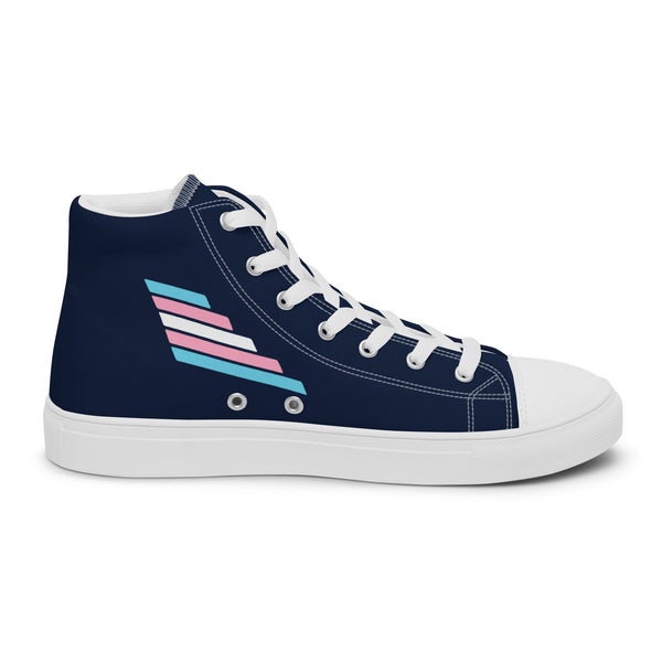 Transgender Pride Modern Navy High Top Shoes