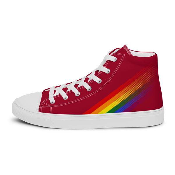 Gay Pride Colors Original Red High Top Shoes