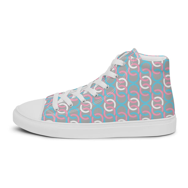 Transgender Pride Classic Gray High Top Shoes