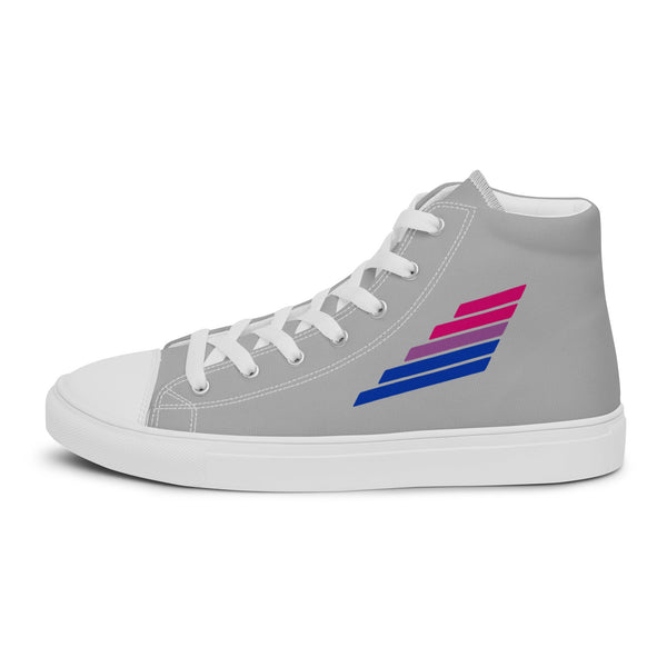 Bisexual Pride Modern Gray High Top Shoes