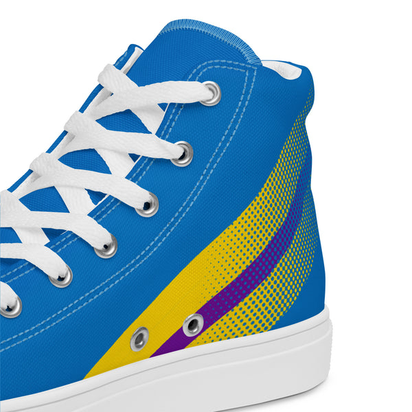 Intersex Pride Colors Original Blue High Top Shoes - Women Sizes