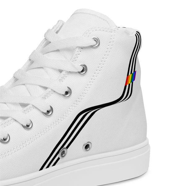 Original Ally Pride Colors White High Top Shoes - Women Sizes