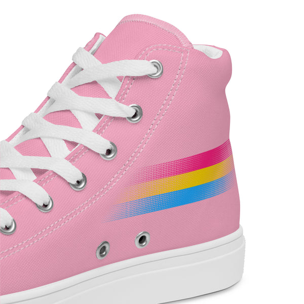 Casual Pansexual Pride Colors Pink High Top Shoes - Women Sizes