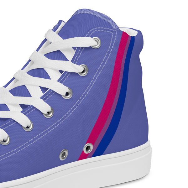Classic Bisexual Pride Colors Blue High Top Shoes - Women Sizes