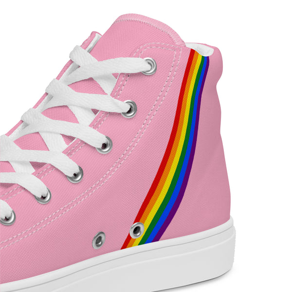Classic Gay Pride Colors Pink High Top Shoes - Women Sizes