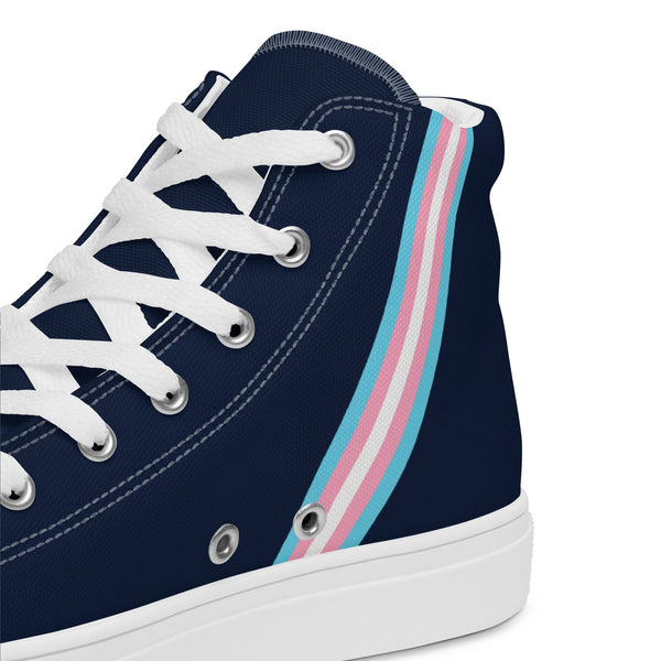 Transgender Pride Navy High Tops