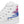 Cargar imagen en el visor de la galería, Modern Bisexual Pride Colors White High Top Shoes - Women Sizes
