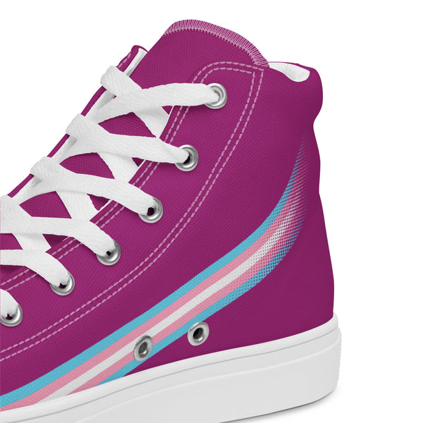 Transgender Pride High Top Violet Shoes