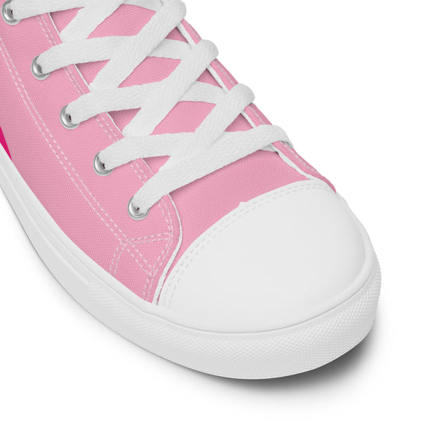 Original Pansexual Pride Colors Pink High Top Shoes - Women Sizes