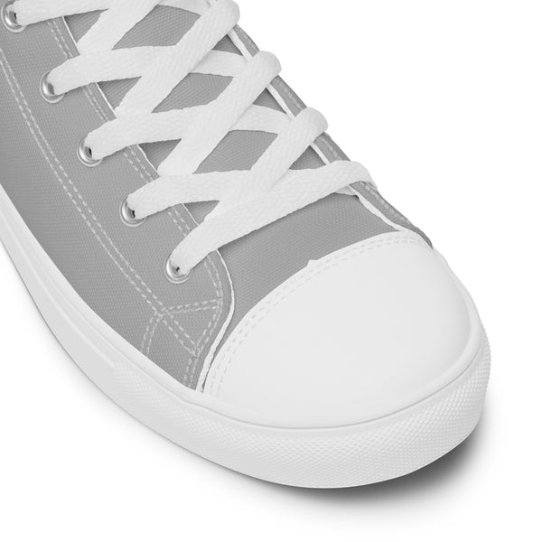 Casual Aromantic Pride Colors Gray High Top Shoes - Women Sizes