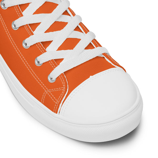 Classic Non-Binary Pride Colors Orange High Top Shoes - Women Sizes