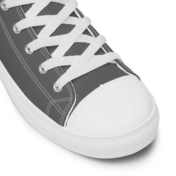 Modern Gay Pride Colors Gray High Top Shoes