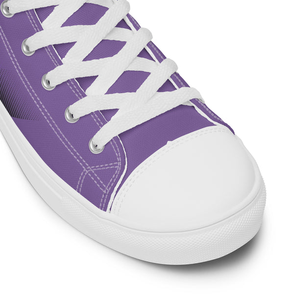 Non-Binary Pride Colors Modern Purple High Top Shoes - Women Sizes