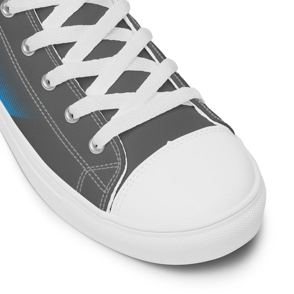 Pansexual Pride Colors Modern Gray High Top Shoes - Women Sizes