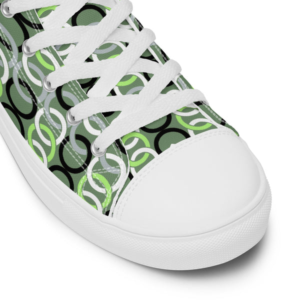 Agender Pride Classic Green High Top Shoes