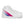 Charger l&#39;image dans la galerie, Bisexual Pride Colors Original White High Top Shoes - Women Sizes
