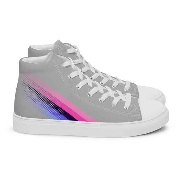 Omnisexual Pride Colors Original Gray High Top Shoes - Women Sizes