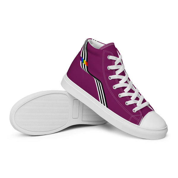 Original Ally Pride Colors Purple High Top Shoes - Women Sizes