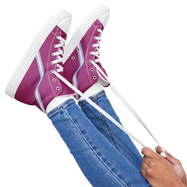 Transgender Flag Violet High Tops