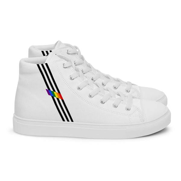 Classic Ally Pride Colors White High Top Shoes - Women Sizes