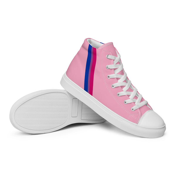 Classic Bisexual Pride Colors Pink High Top Shoes - Women Sizes