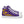 Load image into Gallery viewer, Modern Intersex Pride Colors Purple High Top Shoes - Women Sizes
