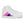 Cargar imagen en el visor de la galería, Omnisexual Pride Colors Modern White High Top Shoes - Women Sizes
