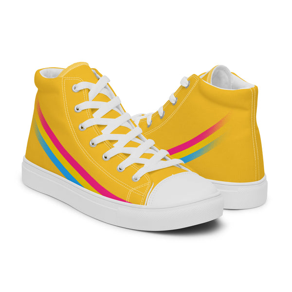 Pansexual Pride Modern High Top Yellow Shoes - Women Sizes