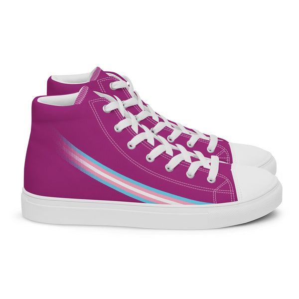 Transgender Pride High Top Violet Shoes