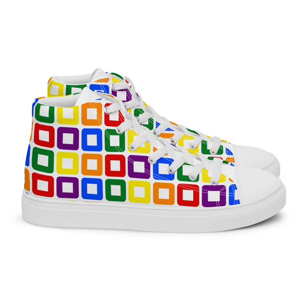 Rainbow Pride High Top Shoes