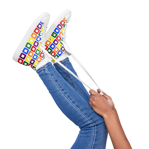 Rainbow Pride High Top Shoes