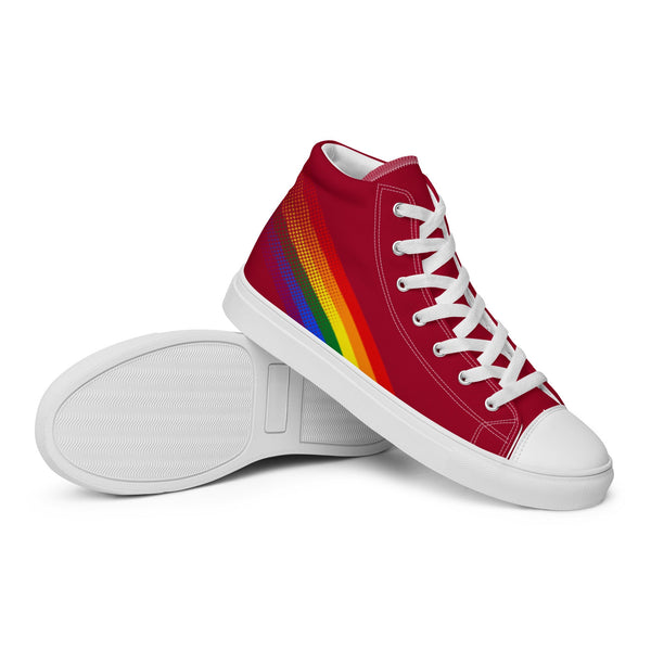 Gay Pride Colors Original Red High Top Shoes