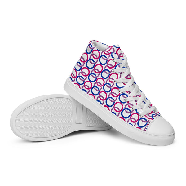 Bisexual Pride Classic White High Top Shoes