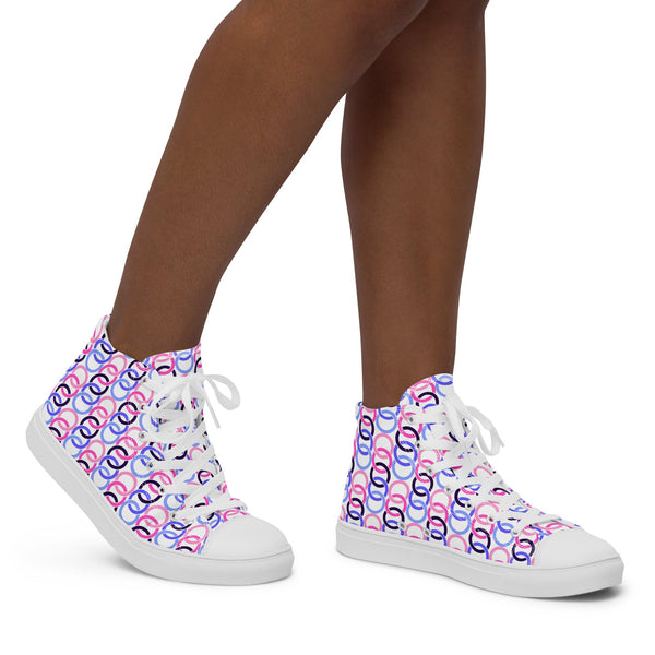 Omnisexual Pride Classic White High Top Shoes