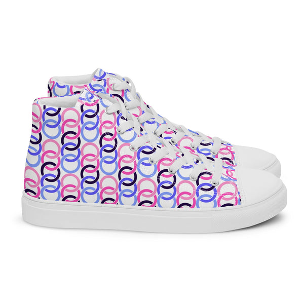 Omnisexual Pride Classic White High Top Shoes