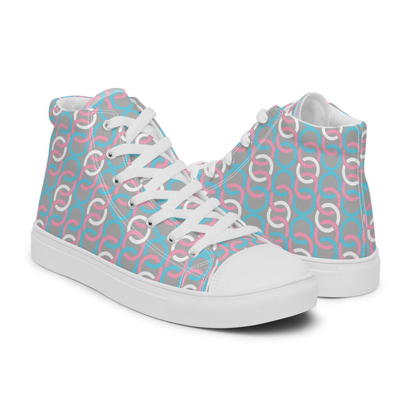 Transgender Pride Classic Gray High Top Shoes