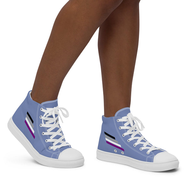 Asexual Pride Modern Blue High Top Shoes