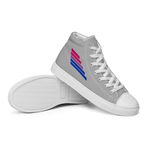 Bisexual Pride Modern Gray High Top Shoes