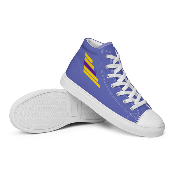 Intersex Pride Modern Blue High Top Shoes