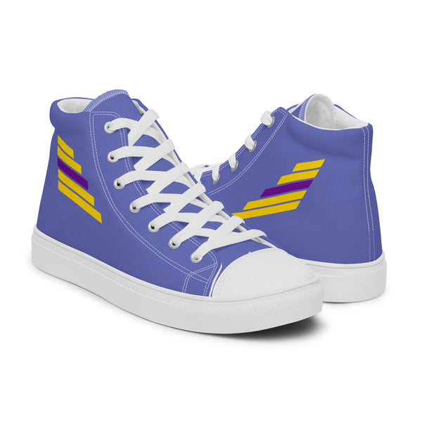 Intersex Pride Modern Blue High Top Shoes